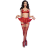 Chilirose - Cr 4716 Ensemble 3 Pièces Rouge L